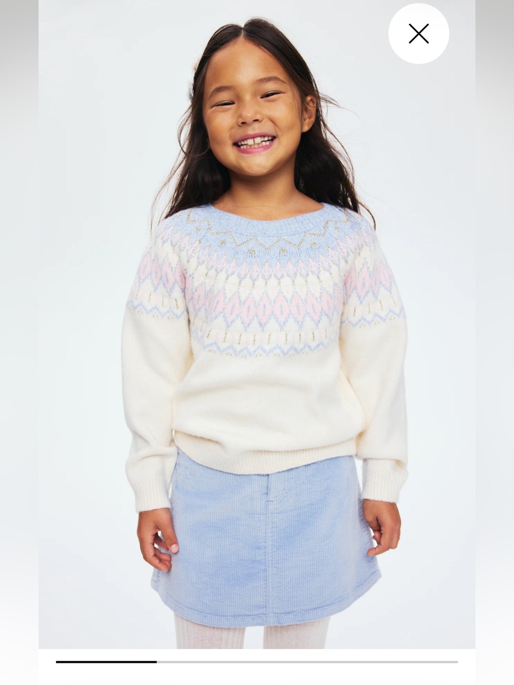Girls H&M Crewneck Sweater US 6X/7